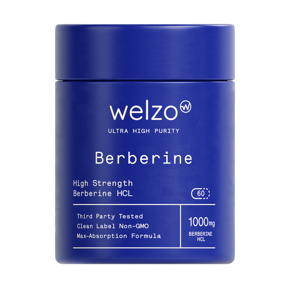Welzo Ultra Purity Berberine with inulin metabolic support capsules