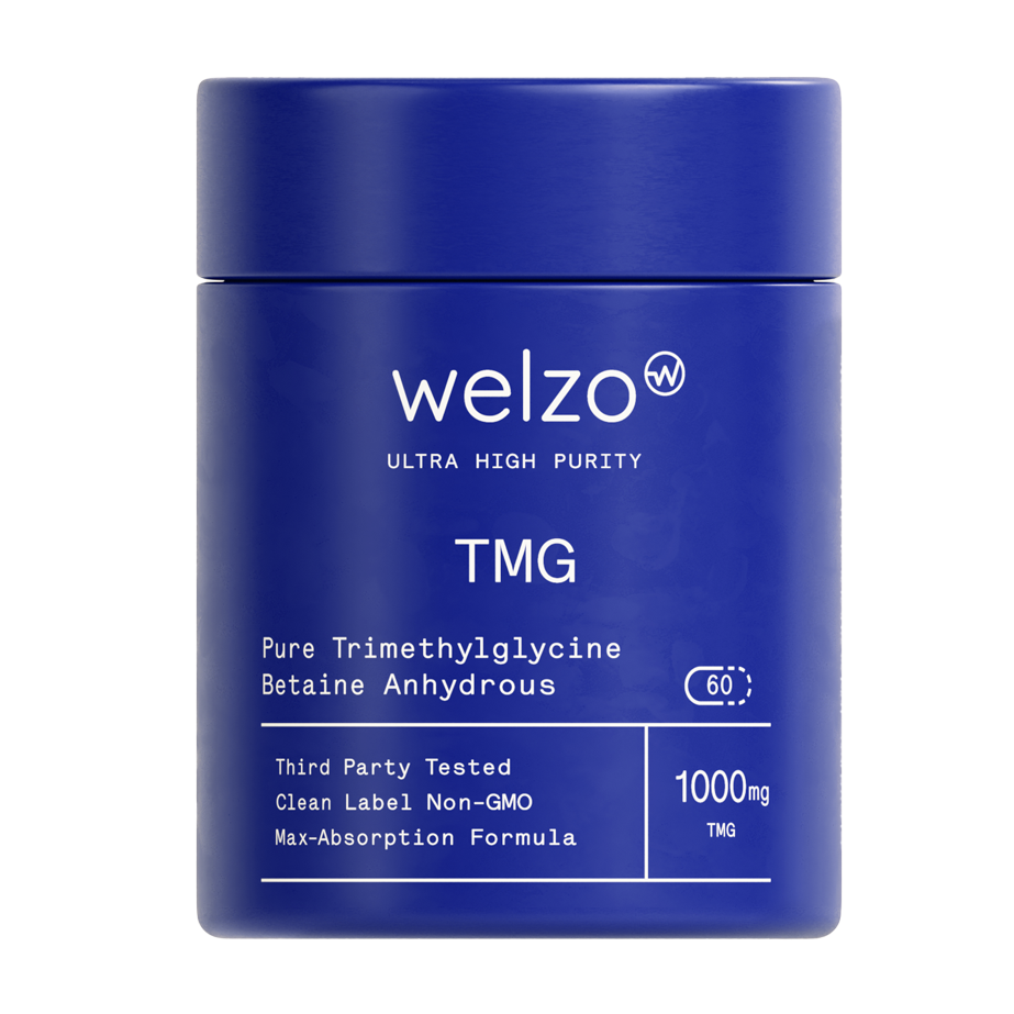 Welzo Ultra Purity TMG trimethylglycine methylation capsules