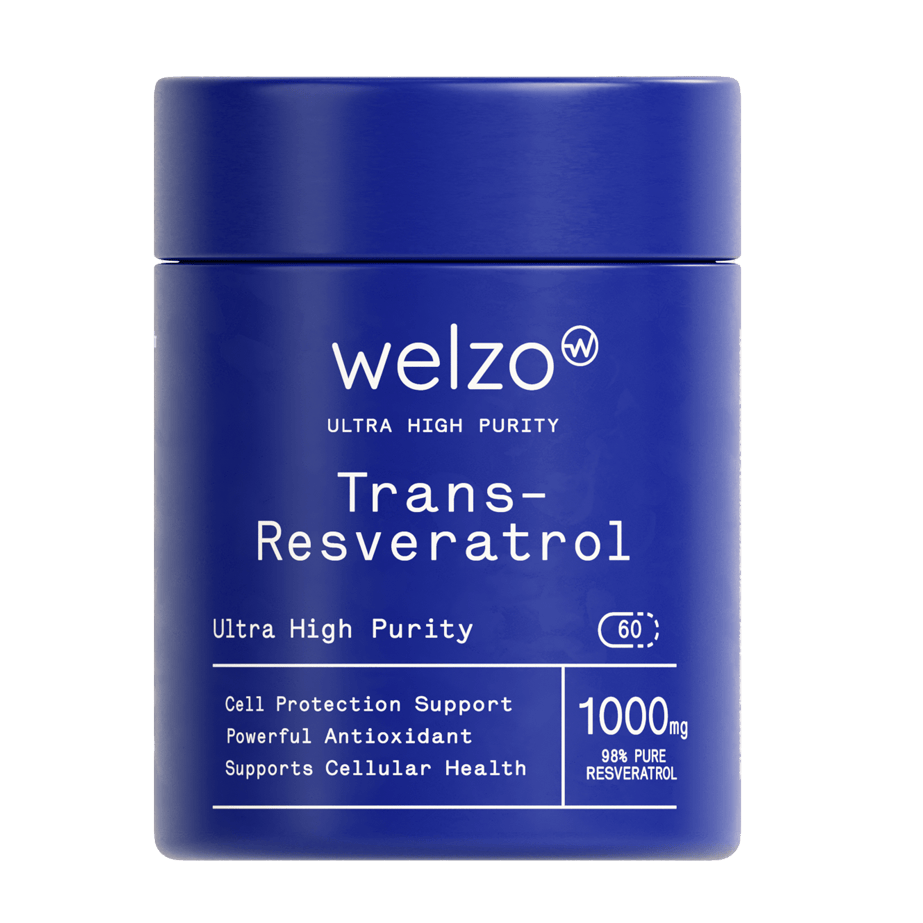 Welzo Ultra Purity Trans-Resveratrol 1000mg 98% capsules