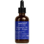 Welzo Ultra Purity Vitamin D3 plus K2 MK-7 liquid drops