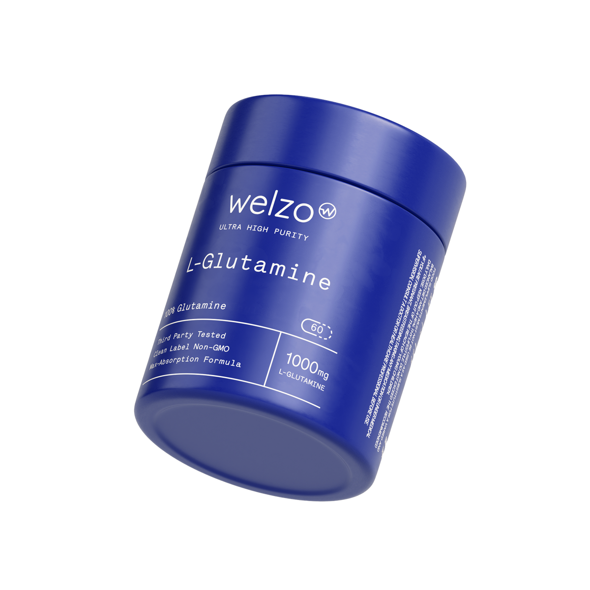 Welzo Ultra Purity L-Glutamine amino acid capsules for gut and recovery – view 10