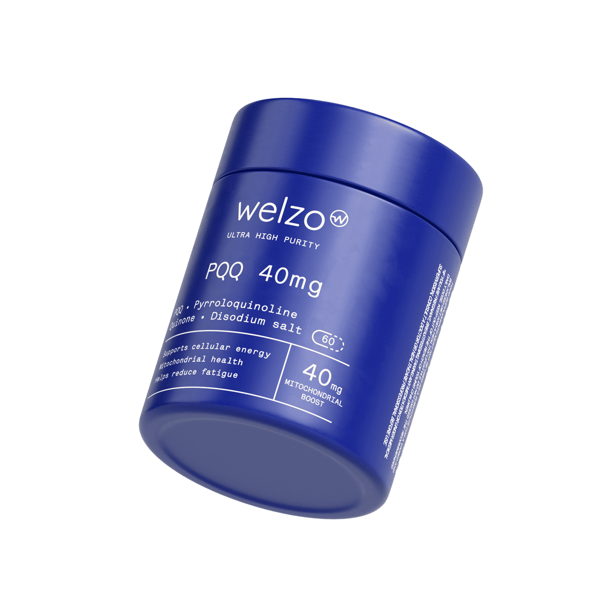 Welzo Ultra Purity PQQ 40mg mitochondrial energy capsules – view 11