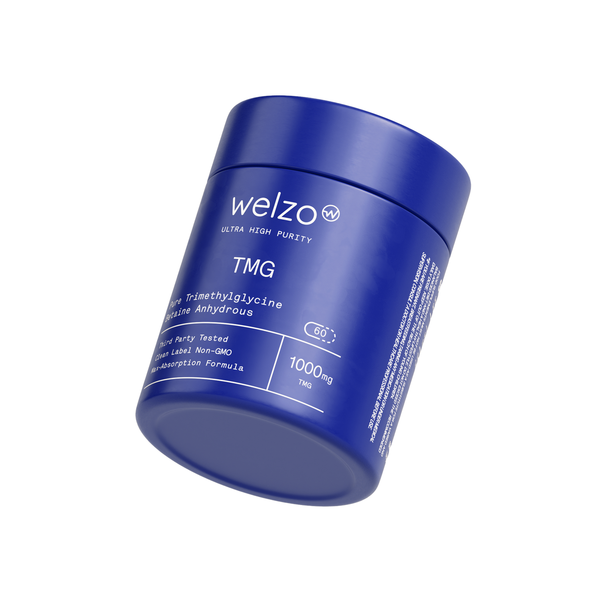 Welzo Ultra Purity TMG trimethylglycine methylation capsules – view 7