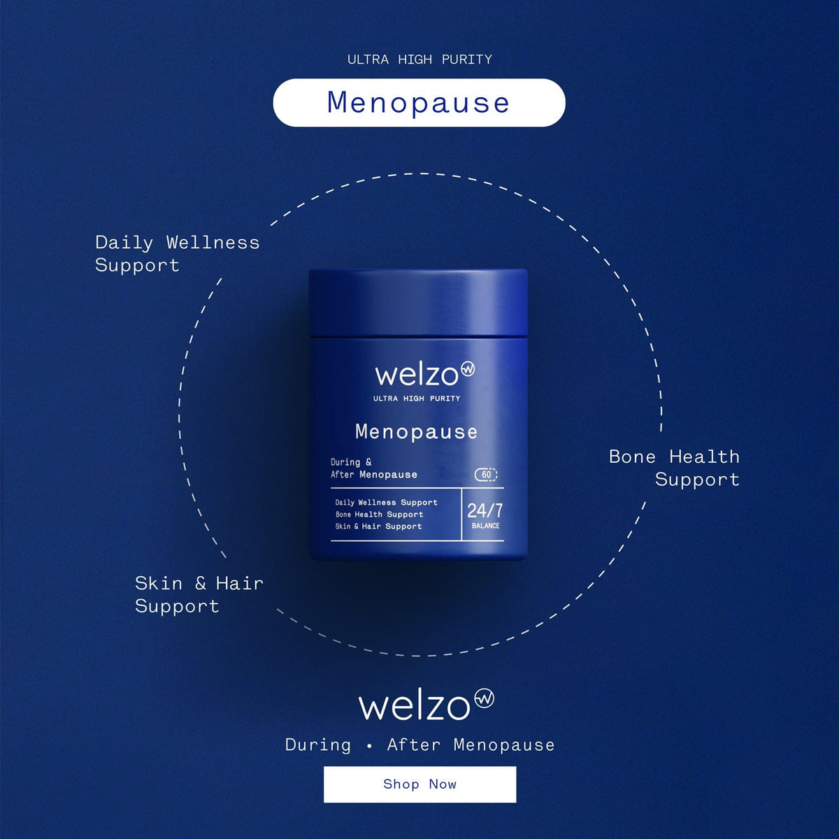 Welzo Ultra Purity Menopause Daily Support bundle multivitamin collagen – view 7
