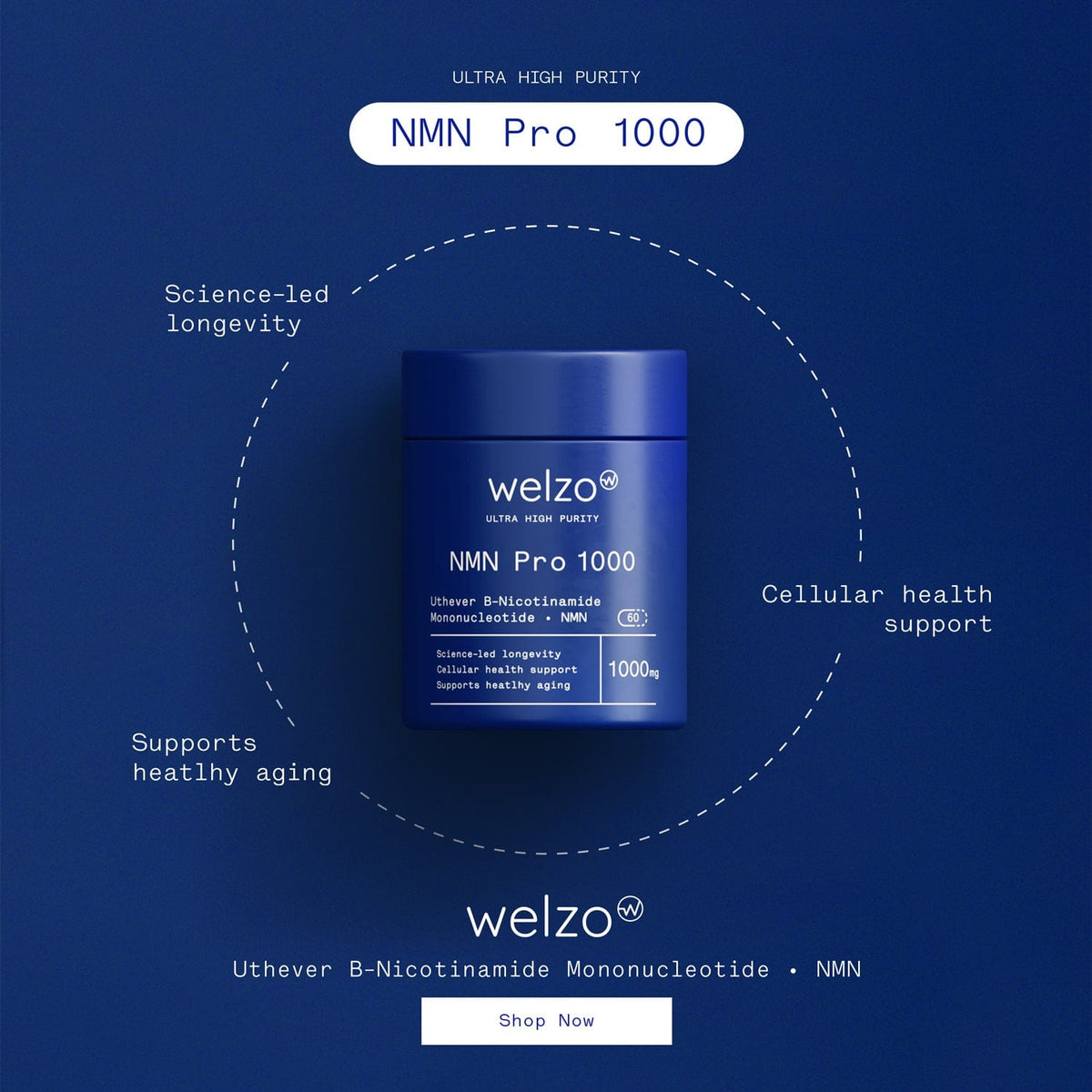 NMN Pro 1000 - Welzo Ultra Purity - 10
