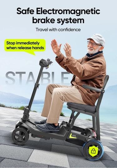 Welzo FreeFold X Lightweight 16KG Foldable Mobility Scooter – Portable Electric Scooter, Lithium Battery, 30km Range - 17