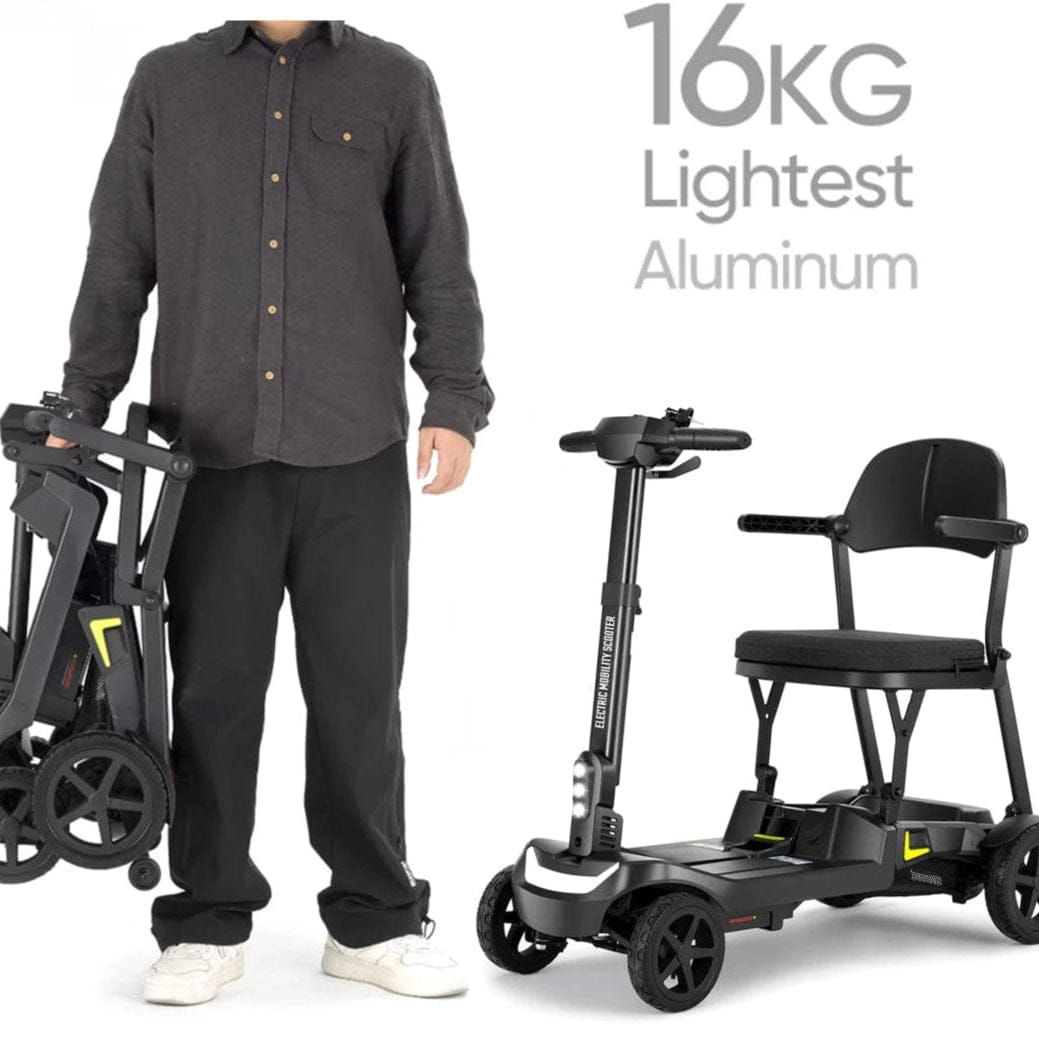 Welzo FreeFold X Lightweight 16KG Foldable Mobility Scooter – Portable Electric Scooter, Lithium Battery, 30km Range - 2