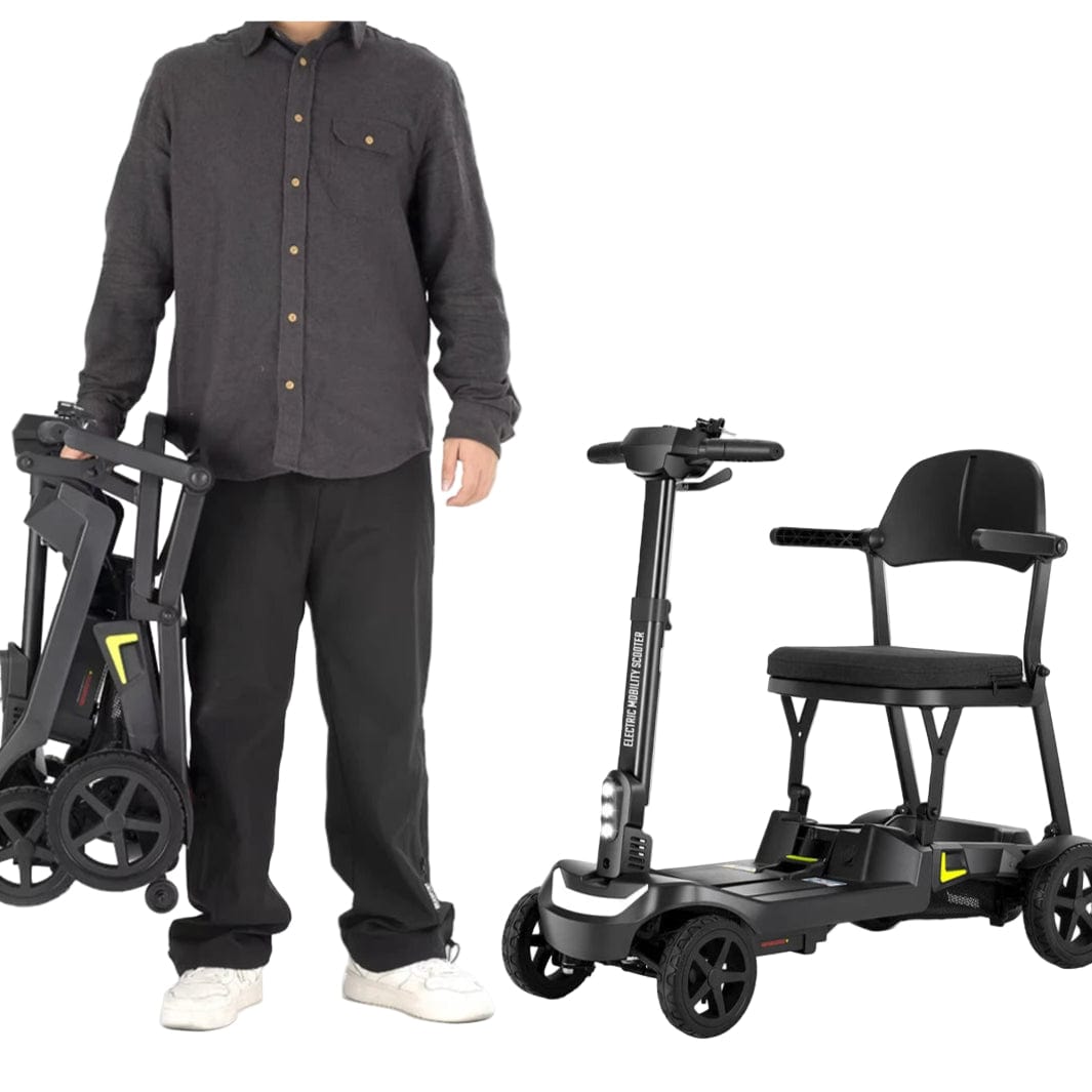 Welzo FreeFold X Lightweight 16KG Foldable Mobility Scooter – Portable Electric Scooter, Lithium Battery, 30km Range - 1