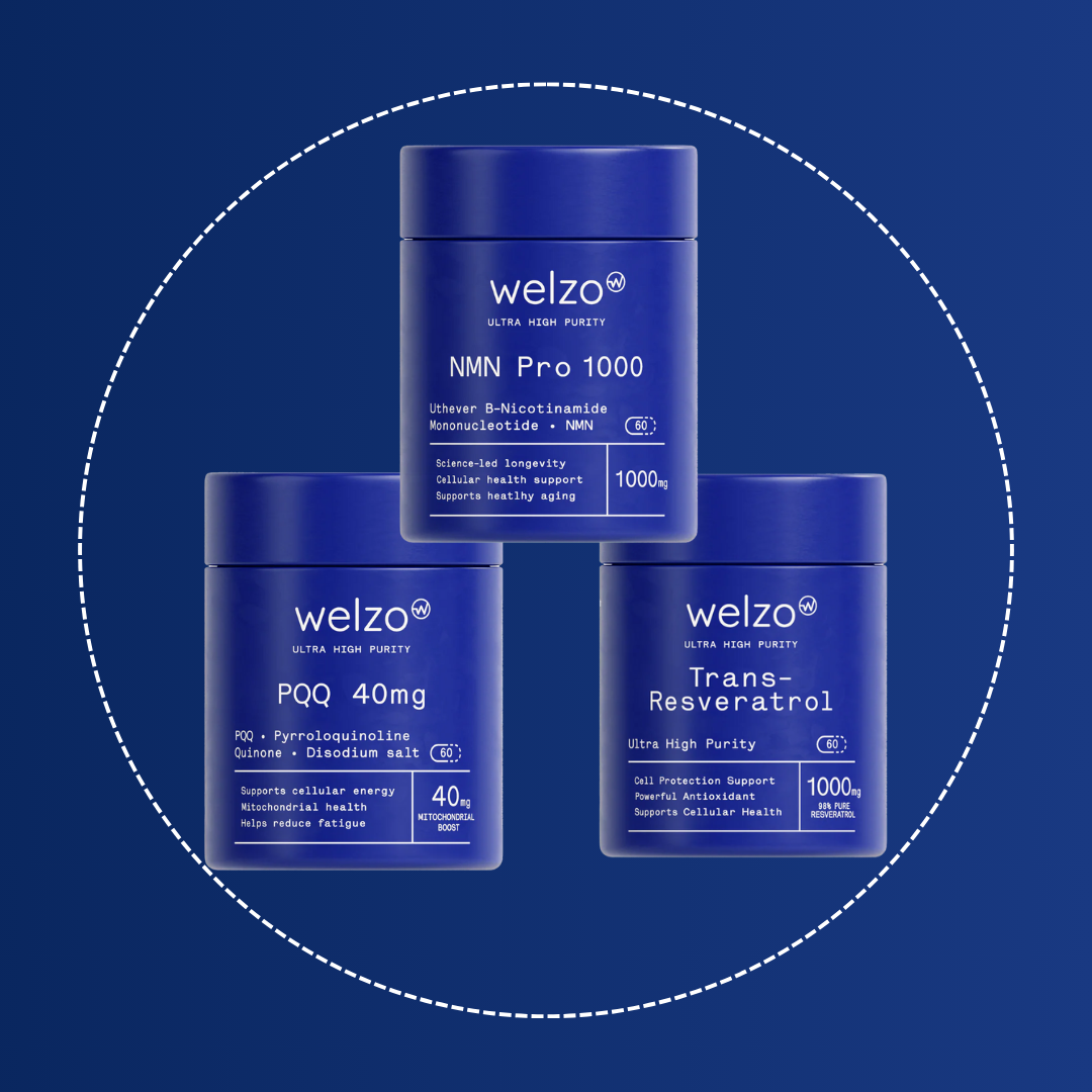 NMN Pro 1000 + Trans-Resveratrol + PQQ Bundle - 1