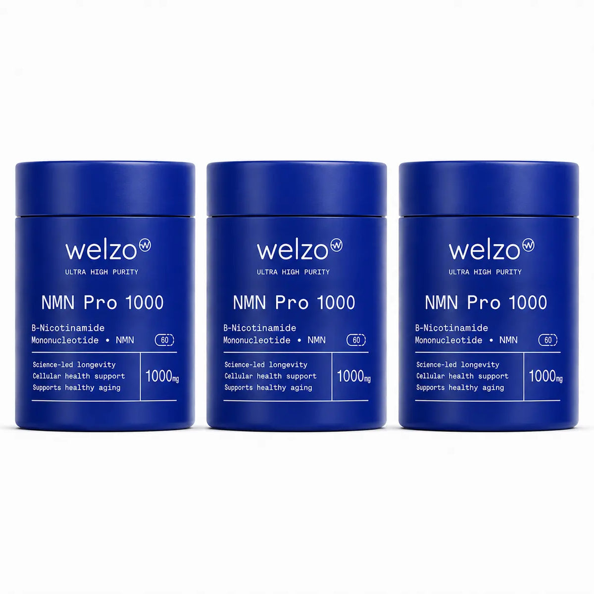 Welzo Ultra Purity NMN Pro 1000mg NAD+ booster capsules – view 19