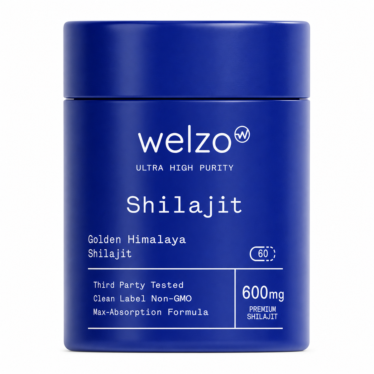 Welzo Ultra Purity shilajit ashwagandha rhodiola ginseng adaptogen capsules