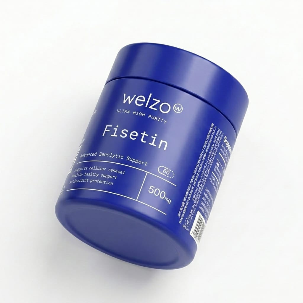 Welzo Ultra Purity Fisetin 500mg longevity flavonoid capsules – view 5