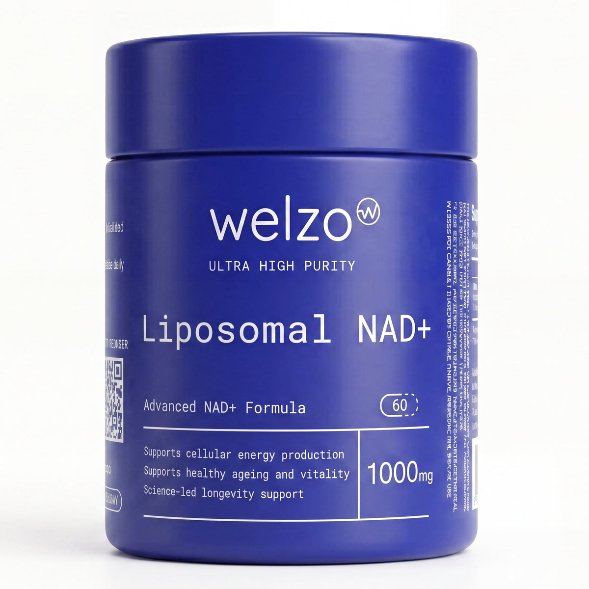 Welzo Ultra Purity Liposomal NAD+ 1000mg advanced absorption capsules