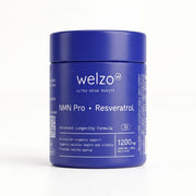 Welzo Ultra Purity Longevity Elite NMN resveratrol TMG piperine capsules