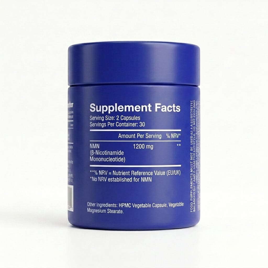 Welzo Ultra Purity NMN Pro 1200mg max strength NAD+ capsules – view 14