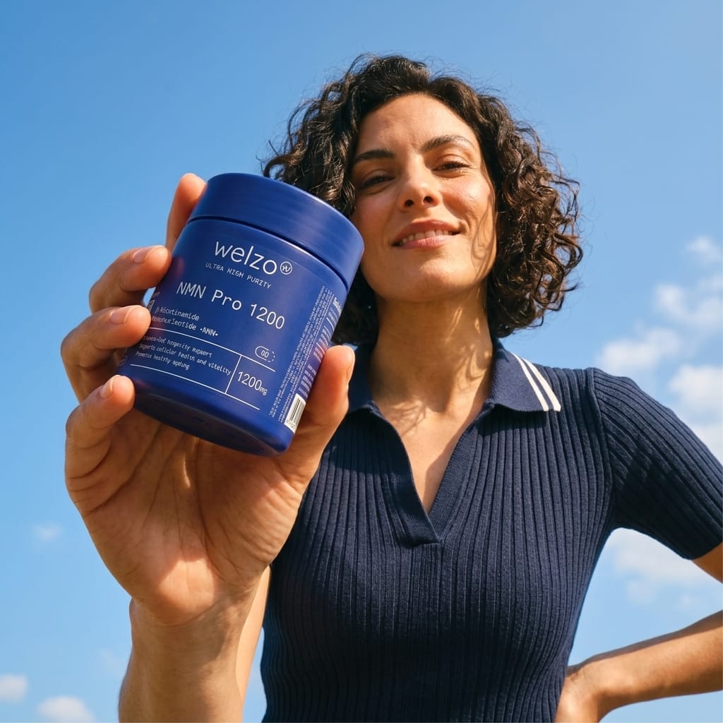 Welzo Ultra Purity NMN Pro 1200mg max strength NAD+ capsules – view 12
