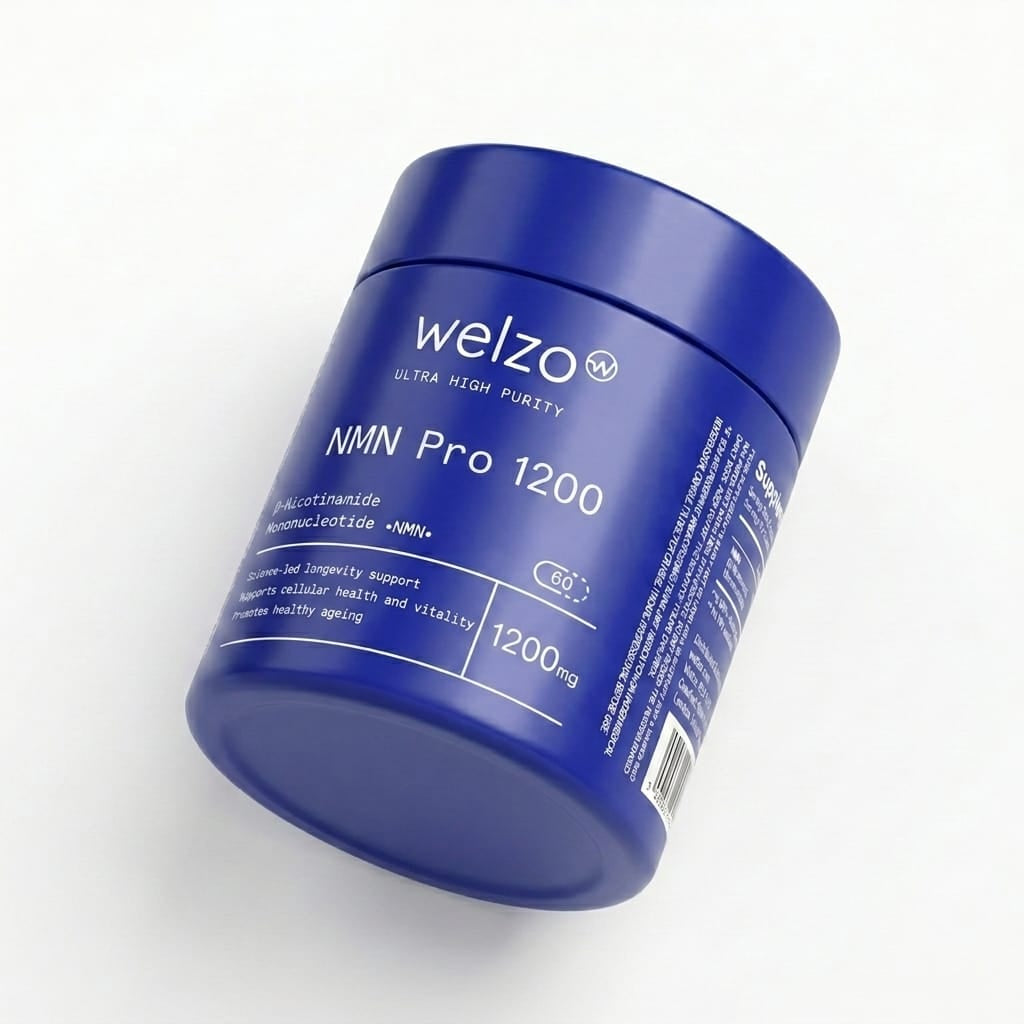 Welzo Ultra Purity NMN Pro 1200mg max strength NAD+ capsules – view 13