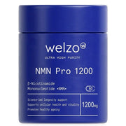 Welzo Ultra Purity NMN Pro 1200mg max strength NAD+ capsules