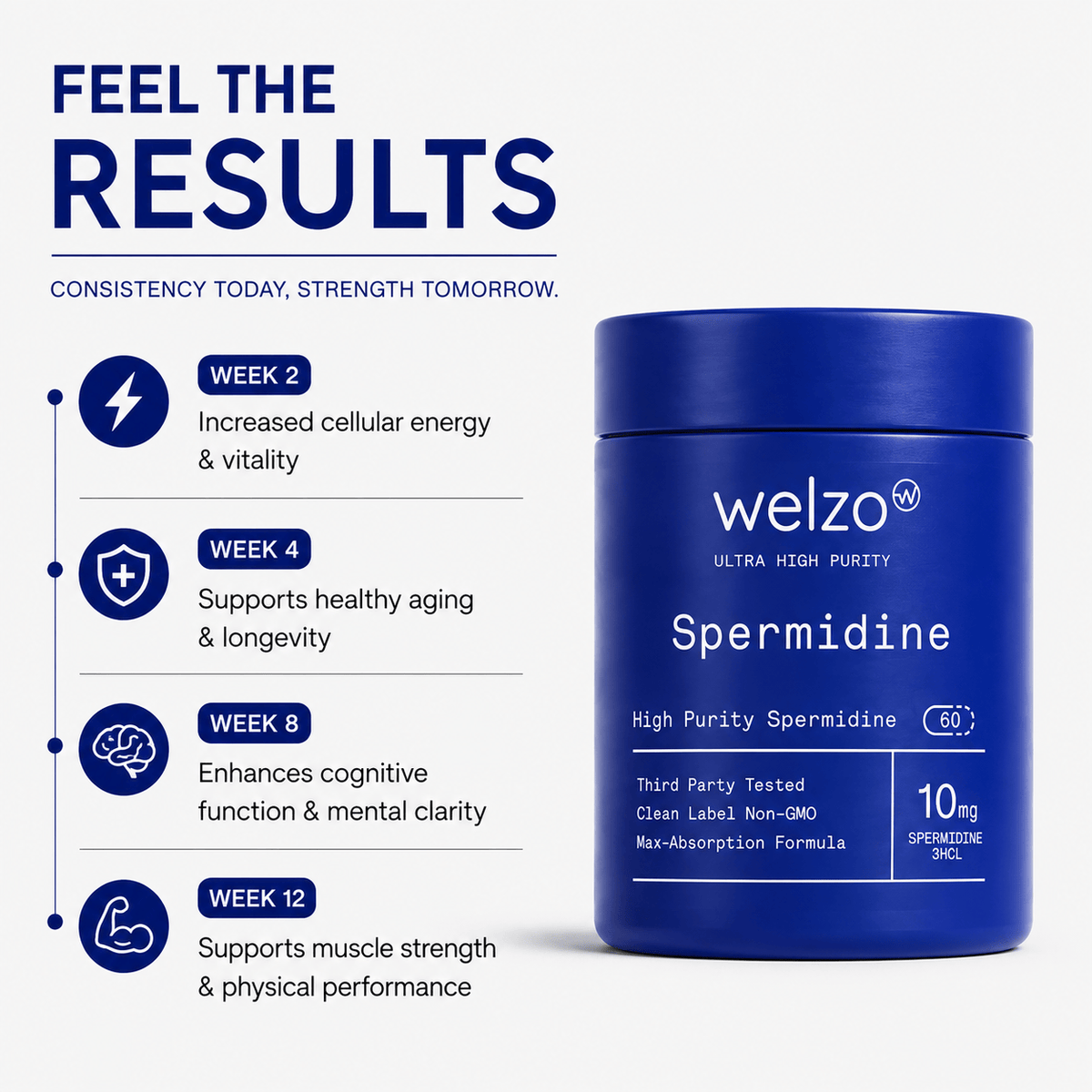 Welzo Ultra Purity Spermidine cellular renewal capsules – view 6