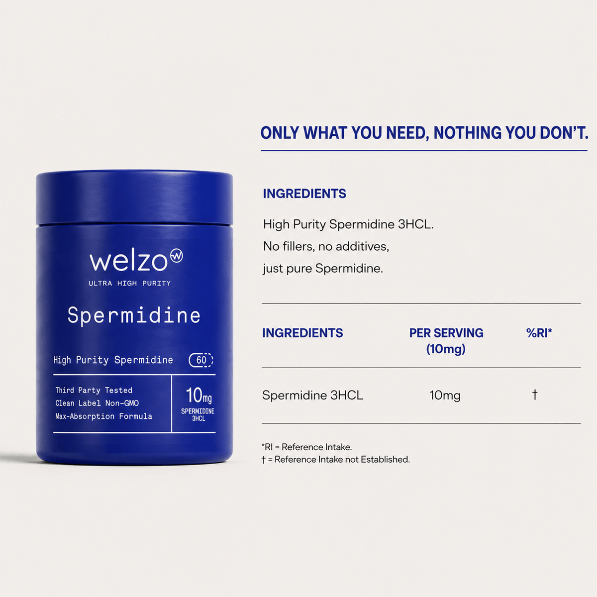 Welzo Ultra Purity Spermidine cellular renewal capsules – view 5