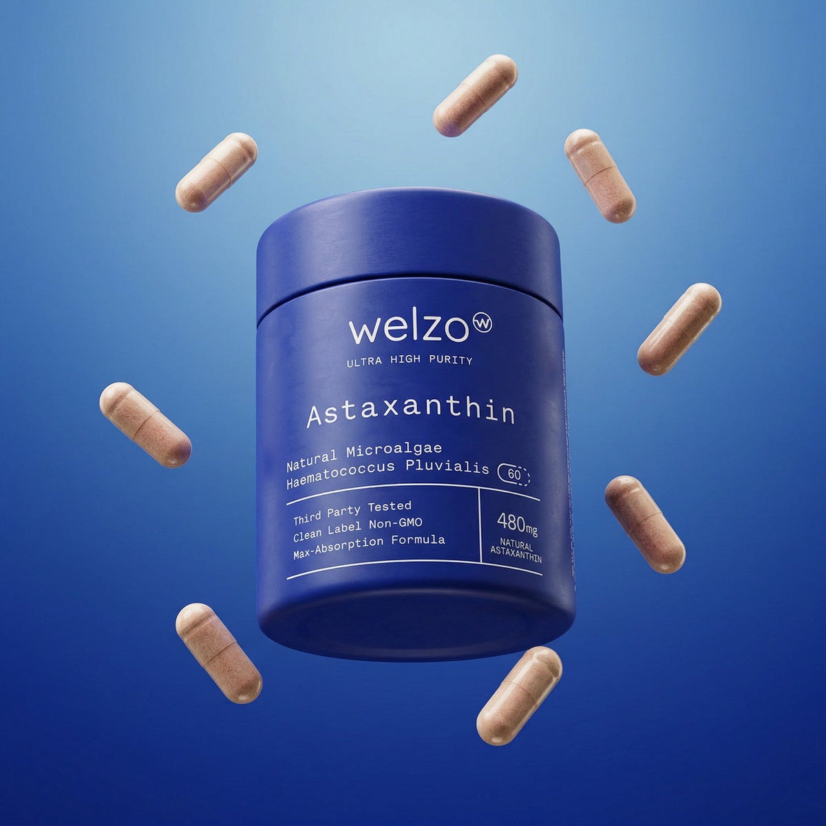 Welzo Ultra Purity astaxanthin plus lycopene dual-antioxidant capsules – view 15