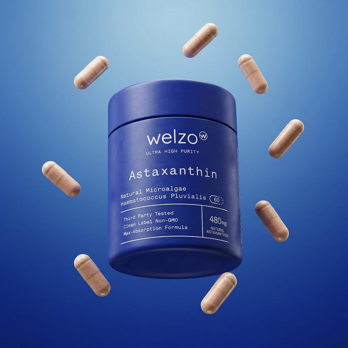 Welzo Ultra Purity astaxanthin lycopene 3-month value antioxidant supply – view 4