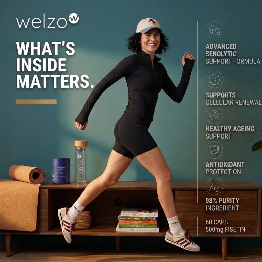 Welzo Ultra Purity Fisetin 500mg longevity flavonoid capsules – view 11