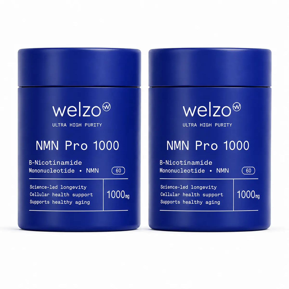 Welzo Ultra Purity NMN Pro 1000mg NAD+ booster capsules – view 18