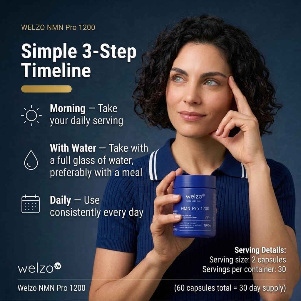 Welzo Ultra Purity NMN Pro range 300 to 1200mg NAD+ supplements – view 12