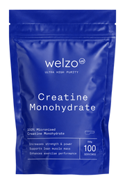 Welzo Ultra Purity micronized creatine monohydrate powder