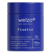 Welzo Ultra Purity Fisetin 500mg longevity flavonoid capsules