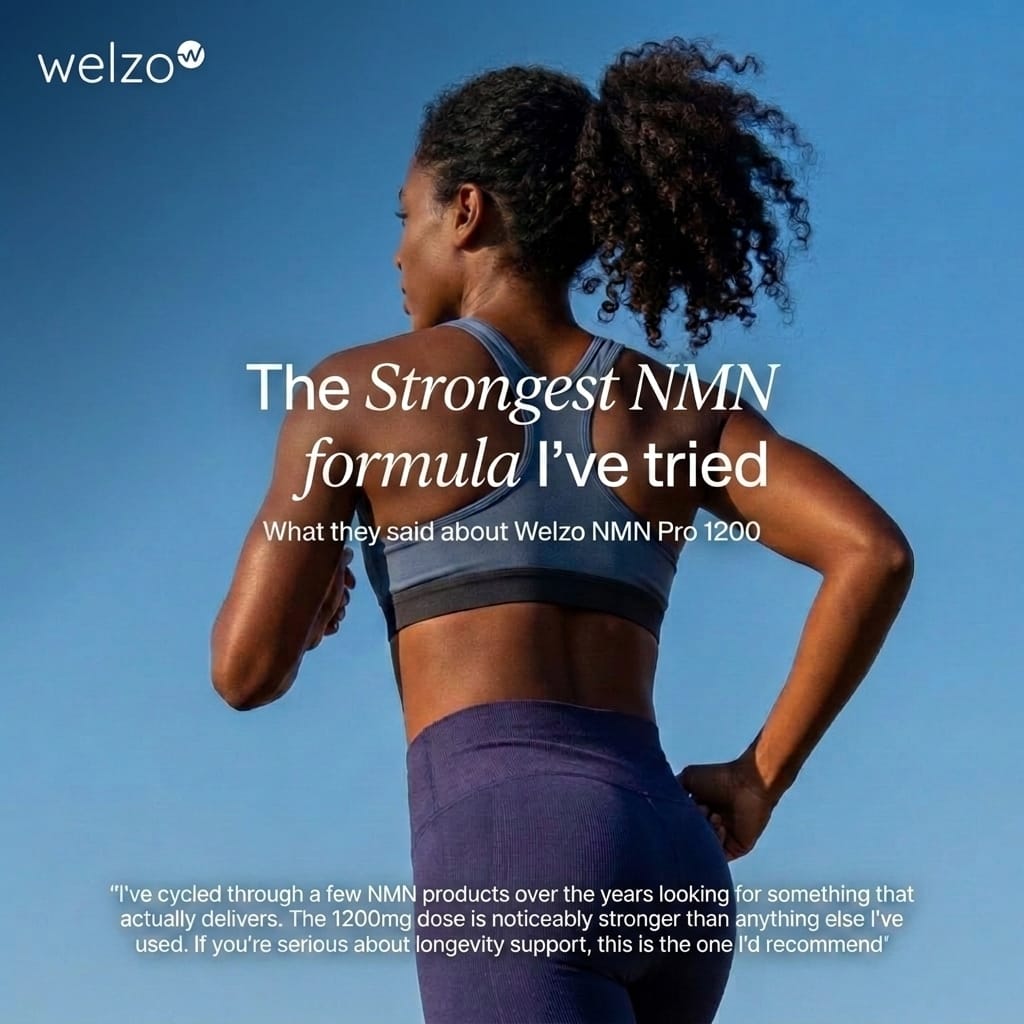 Welzo Ultra Purity NMN Pro 1200mg max strength NAD+ capsules – view 11