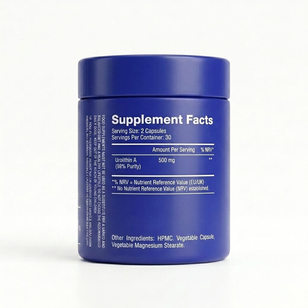 Welzo Ultra Purity Urolithin A 500mg mitochondrial health capsules – view 6