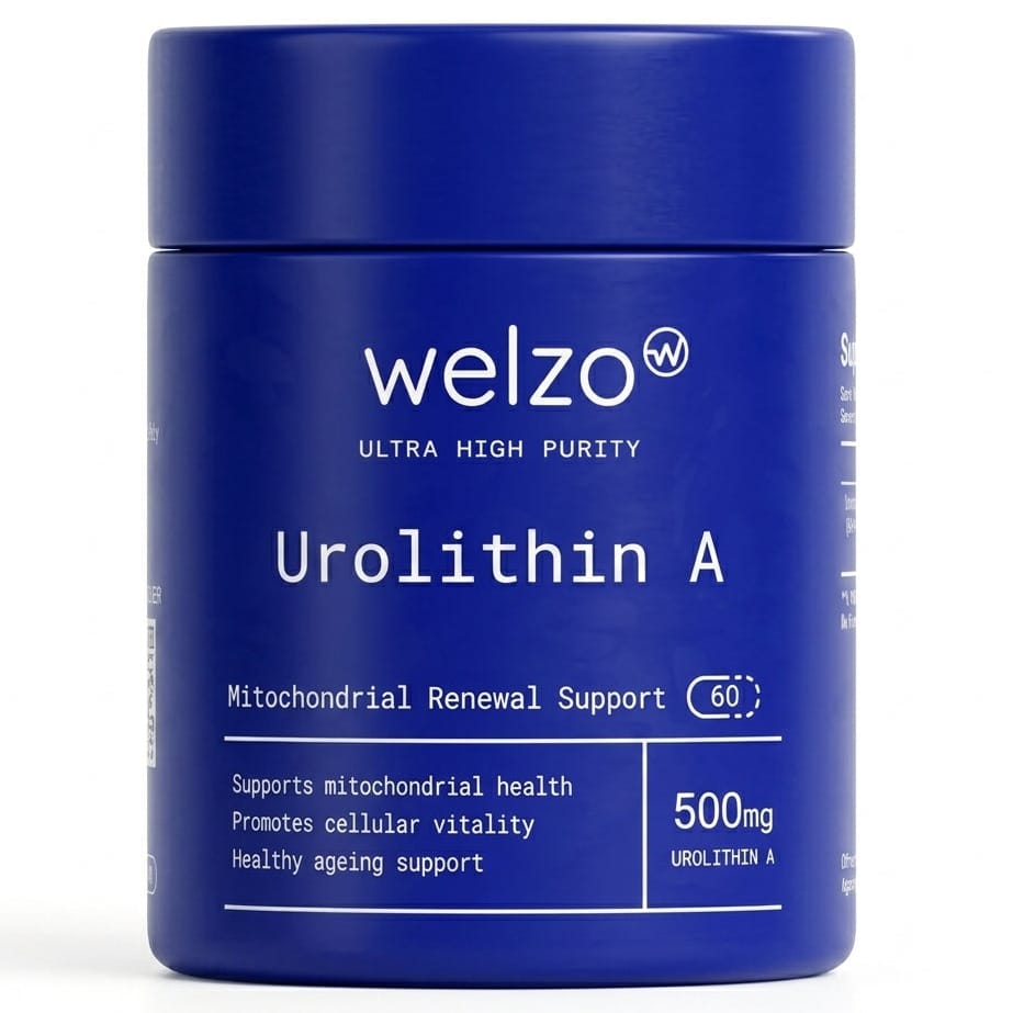 Welzo Ultra Purity Urolithin A 500mg mitochondrial health capsules